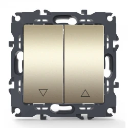 PRIME ΔΙΑΚΟΠΤΗΣ ΡΟΛΩΝ ΜΕ ΚΛΙΠ 1-1P 10AX 250VAC IP20 MAT ΣΑΜΠΑΝΙΖΕ - Aca Elec