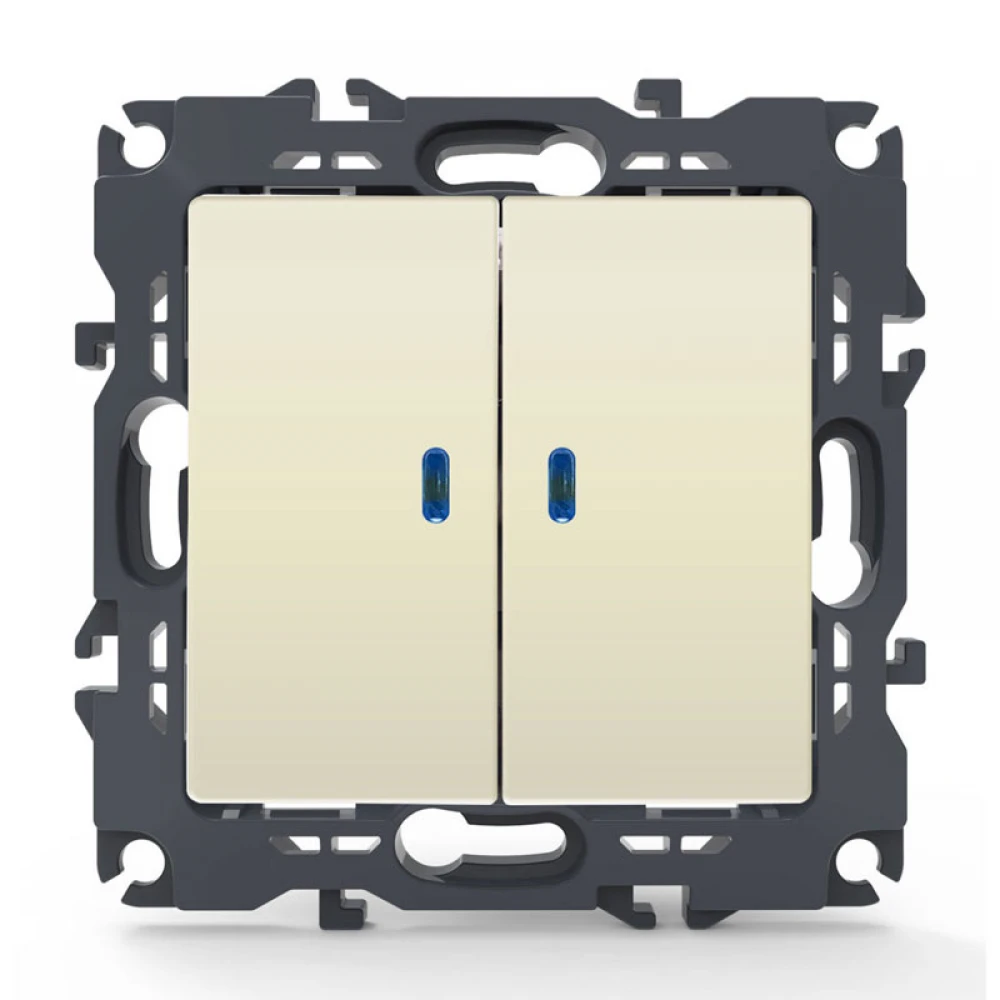 PRIME ΔΙΑΚΟΠΤΗΣ ΚΟΜΜΥΤΑΤΕΡ & LED ΛΥΧΝΙΑ ΠΡΟΣΑΝΑΤΟΛΙΣΜΟΥ (ΟΝ-ΟFF) ΜΕ ΚΛΙΠ 1+1P 10AX 250VAC IP20 ΙΒΟΥΑΡ - Aca Elec