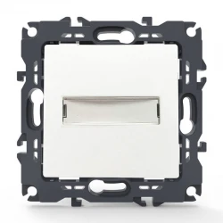 PRIME ΜΠΟΥΤΟΝ ΕΠΙΓΡΑΦΗΣ & LED ΛΥΧΝΙΑ (12VAC) ΜΕ ΚΛΙΠ 1P 10A 250VAC IP20 ΛΕΥΚΟ - Aca Elec