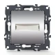 PRIME ΜΠΟΥΤΟΝ ΕΠΙΓΡΑΦΗΣ & LED ΛΥΧΝΙΑ (12VAC) ΜΕ ΚΛΙΠ 1P 10A 250VAC IP20 MAT ΑΛΟΥΜΙΝΙΟ - Aca Elec