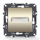 PRIME ΜΠΟΥΤΟΝ ΕΠΙΓΡΑΦΗΣ & LED ΛΥΧΝΙΑ (12VAC) ΜΕ ΚΛΙΠ 1P 10A 250VAC IP20 MAT ΣΑΜΠΑΝΙΖΕ - Aca Elec