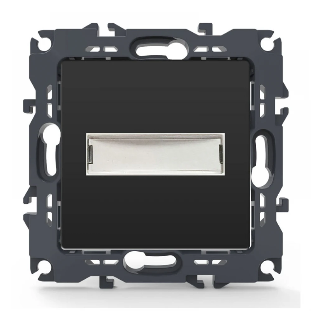 PRIME ΜΠΟΥΤΟΝ ΕΠΙΓΡΑΦΗΣ & LED ΛΥΧΝΙΑ (12VAC) ΜΕ ΚΛΙΠ 1P 10A 250VAC IP20 MAT ΑΝΘΡΑΚΙ - Aca Elec