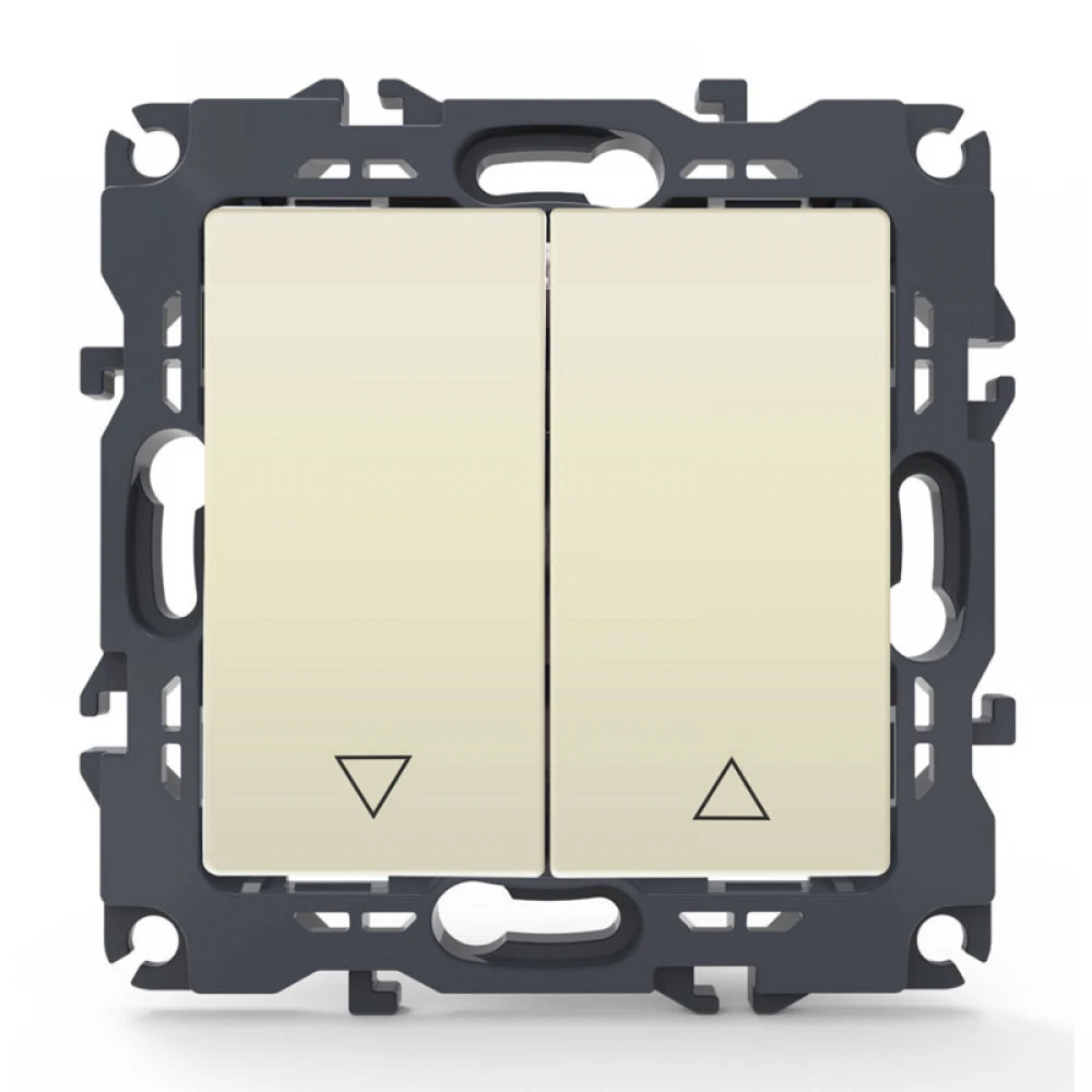 PRIME ΜΠΟΥΤΟΝ ΡΟΛΩΝ ΜΕ ΚΛΙΠ 1-1P 10A 250VAC IP20 ΙΒΟΥΑΡ - Aca Elec