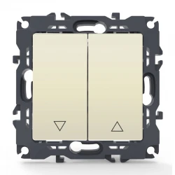 PRIME ΜΠΟΥΤΟΝ ΡΟΛΩΝ ΜΕ ΚΛΙΠ 1-1P 10A 250VAC IP20 ΙΒΟΥΑΡ - Aca Elec