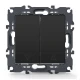 PRIME ΜΠΟΥΤΟΝ ΡΟΛΩΝ ΜΕ ΚΛΙΠ 1-1P 10A 250VAC IP20 MAT ΑΝΘΡΑΚΙ - Aca Elec