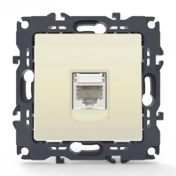 PRIME ΠΡΙΖΑ ΤΗΛΕΦΩΝΟΥ 1xRJ11 CAT3 IP20 ΙΒΟΥΑΡ - Aca Elec