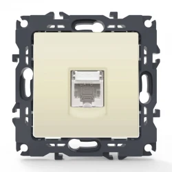 PRIME ΠΡΙΖΑ ΔΙΚΤΥΟΥ 1xRJ45 CAT6 UTP IP20 ΙΒΟΥΑΡ - Aca Elec