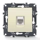 PRIME ΠΡΙΖΑ ΔΙΚΤΥΟΥ 1xRJ45 CAT6 UTP IP20 ΙΒΟΥΑΡ - Aca Elec