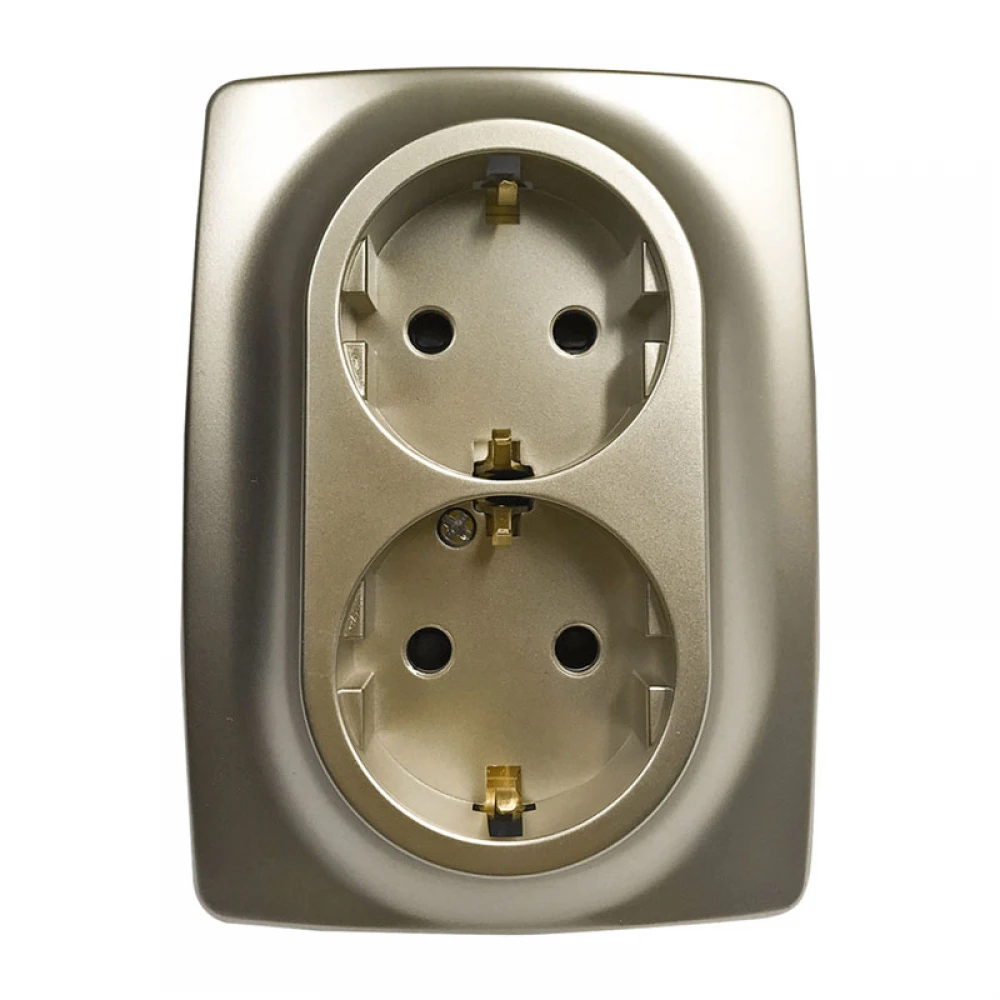 PRIME ΠΡΙΖΑ ΣΟΥΚΟ ΑΣΦΑΛΕΙΑΣ 2x2P+E 16A 250VAC IP20 MAT ΣΑΜΠΑΝΙΖΕ - Aca Elec