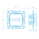 PRIME ΜΠΟΥΤΟΝ ΕΠΙΓΡΑΦΗΣ & LED ΛΥΧΝΙΑ (12VAC) ΜΕ ΚΛΙΠ 1P 10A 250VAC IP20 MAT ΑΝΘΡΑΚΙ - Aca Elec