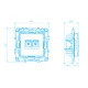 PRIME ΠΡΙΖΑ ΤΗΛΕΦΩΝΟΥ 1xRJ11 CAT3 IP20 & ΠΡΙΖΑ ΔΙΚΤΥΟΥ 1xRJ45 CAT6 UTP IP20 ΙΒΟΥΑΡ - Aca Elec