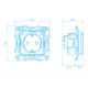 PRIME ΠΡΙΖΑ ΣΟΥΚΟ ΚΑΠΑΚΙ ΑΣΦΑΛΕΙΑΣ 1x2P+E 16A 250VAC IP20 MAT ΣΑΜΠΑΝΙΖΕ - Aca Elec