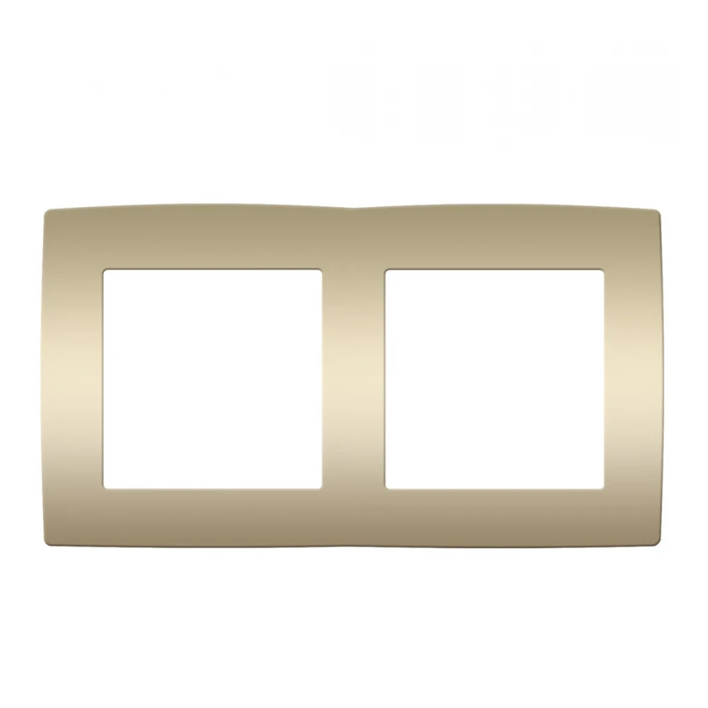 PRIME ΠΛΑΙΣΙΟ 2 ΘΕΣΕΩΝ IP20 MAT ΣΑΜΠΑΝΙΖΕ - Aca Elec