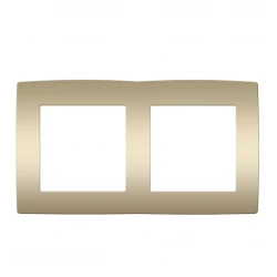 PRIME ΠΛΑΙΣΙΟ 2 ΘΕΣΕΩΝ IP20 MAT ΣΑΜΠΑΝΙΖΕ - Aca Elec