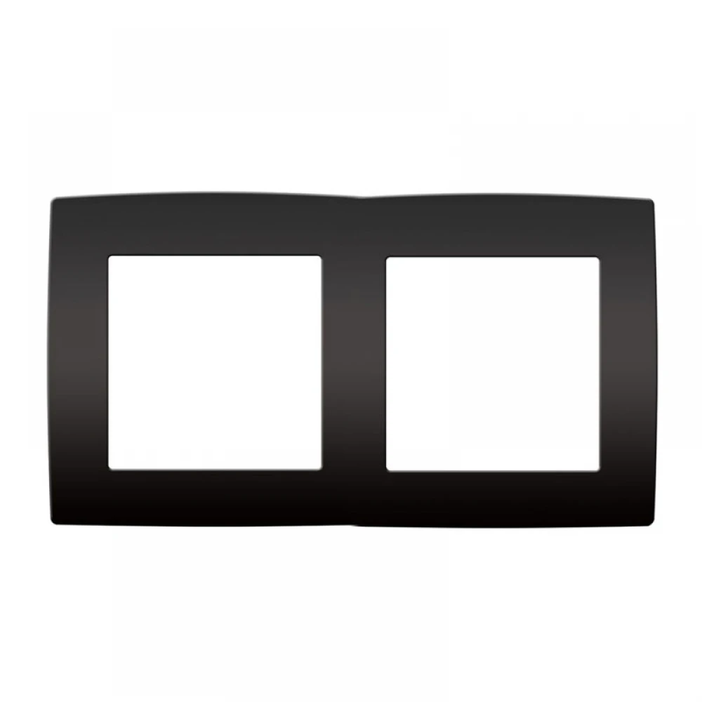 PRIME ΠΛΑΙΣΙΟ 2 ΘΕΣΕΩΝ IP20 MAT ΑΝΘΡΑΚΙ - Aca Elec