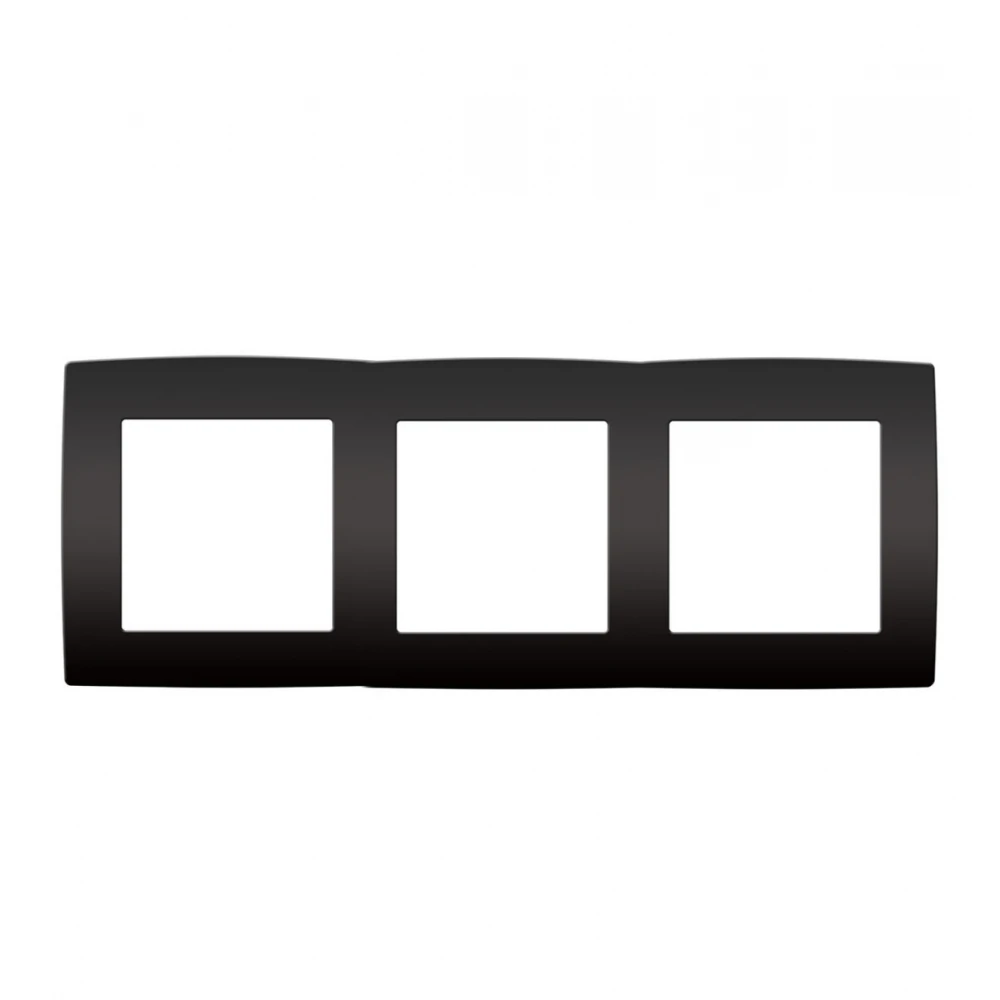 PRIME ΠΛΑΙΣΙΟ 3 ΘΕΣΕΩΝ IP20 MAT ΑΝΘΡΑΚΙ - Aca Elec