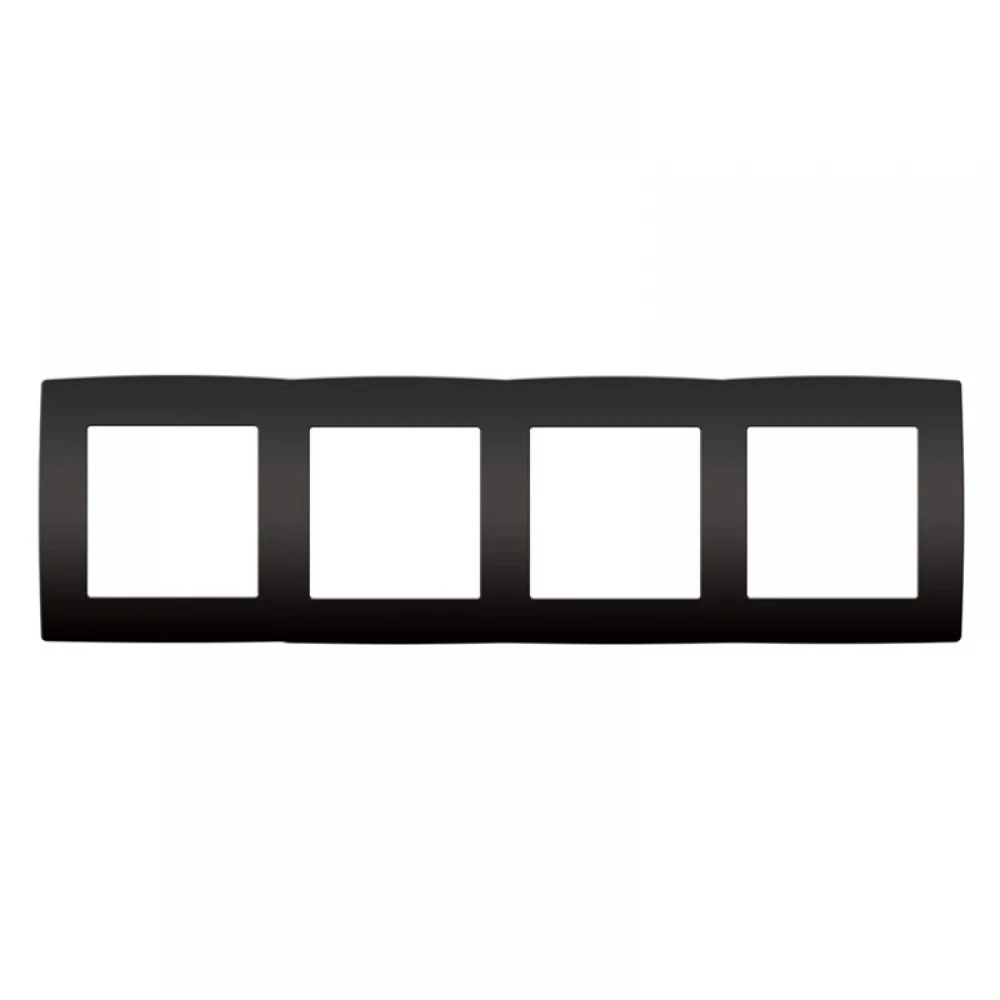 PRIME ΠΛΑΙΣΙΟ 4 ΘΕΣΕΩΝ IP20 MAT ΑΝΘΡΑΚΙ - Aca Elec