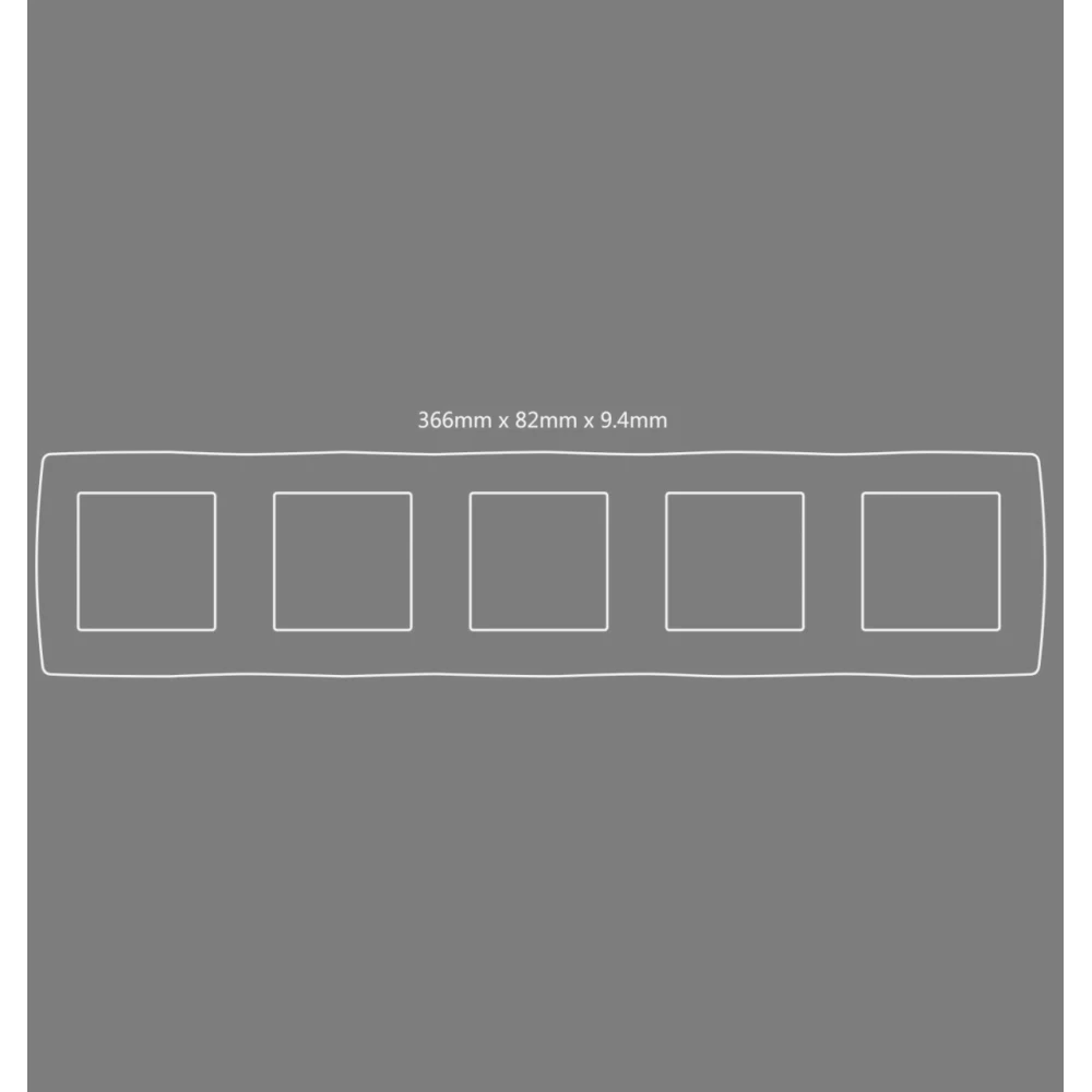PRIME ΠΛΑΙΣΙΟ 5 ΘΕΣΕΩΝ IP20 ΛΕΥΚΟ - Aca Elec