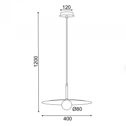 Κρεμαστό Φωτιστικό Μεταλλικό Με Γυαλί Αμμοβολή Λευκό 1x G9 AFINAR - Aca Decor