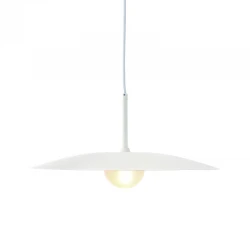 Κρεμαστό Φωτιστικό Μεταλλικό Με Γυαλί Αμμοβολή Λευκό 1x G9 AFINAR - Aca Decor