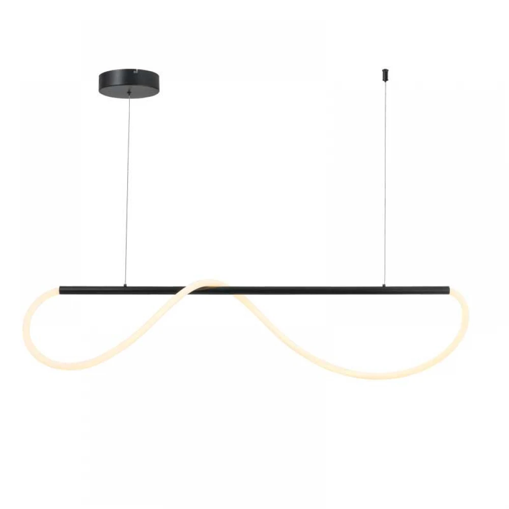 LED Κρεμαστό Φωτιστικό Μεταλλικό Μαύρο 36W KYMA - Aca Decor