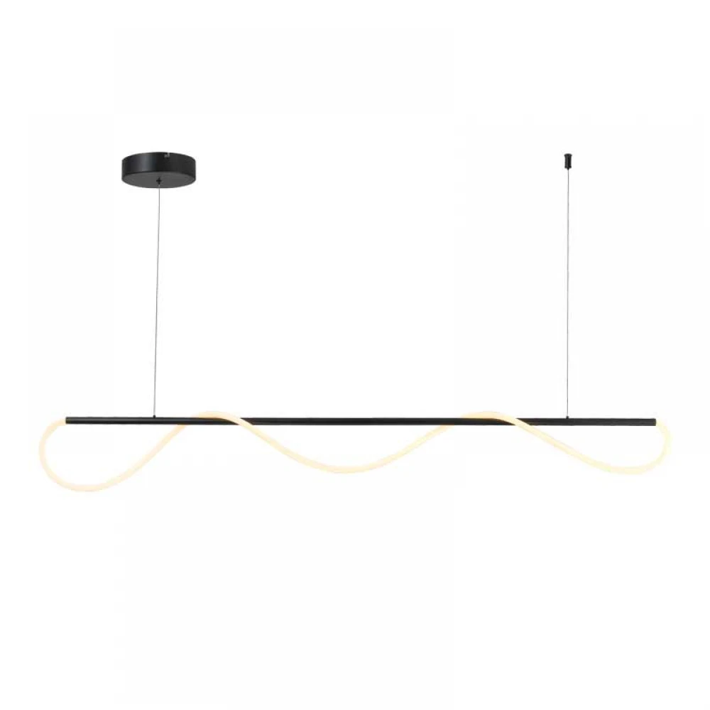 LED Κρεμαστό Φωτιστικό Μεταλλικό Μαύρο 60W KYMA - Aca Decor