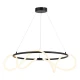 LED Κρεμαστό Φωτιστικό Μεταλλικό Μαύρο D80cm 60W KYMA - Aca Decor