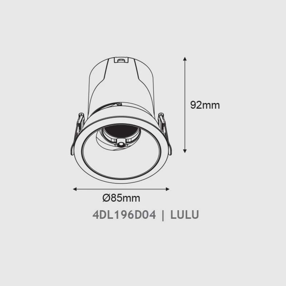 AI LULU DOWNLIGHT ΜΑΥΡΟ ΑΛΟΥΜΙΝΙΟ ΜΕ ΜΟΝΟ ΑΙΣΘΗΤΗΡΑ & BLUETOOTH 7W RGBW 220-240V 24° Φ85x92mm ACA