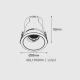 AI LULU DOWNLIGHT ΜΑΥΡΟ ΑΛΟΥΜΙΝΙΟ ΜΕ ΜΟΝΟ ΑΙΣΘΗΤΗΡΑ & BLUETOOTH 7W RGBW 220-240V 24° Φ85x92mm ACA