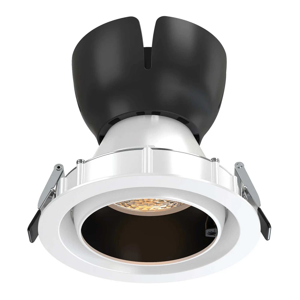 AI LUKA DOWNLIGHT ΜΑΥΡΟ ΑΛΟΥΜΙΝΙΟ ΜΕ ΜΟΝΟ ΑΙΣΘΗΤΗΡΑ & BLUETOOTH 30W RGBW 220-240V 24° Φ135x128mm ACA