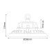 LED HIGH BAY ASTREK DIM 1-10V 100W 15.000LM 5000K 90° 230V AC IP65 Ra>80 50.000HRS ACA