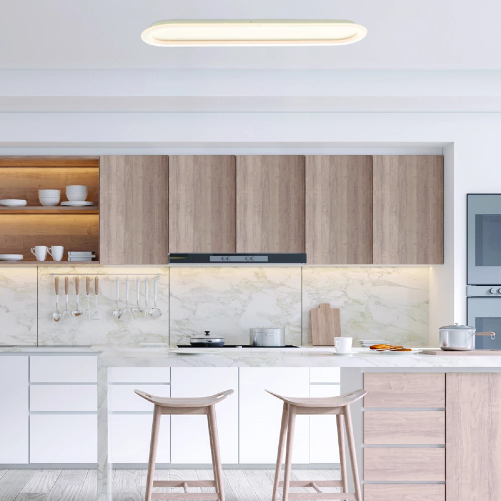 ΟΡΟΦΗΣ Φ/Σ LED 41W DIM CCT 3650LM SOLO ΜΕΤΑΛΛΙΚΟ ΛΕΥΚΟ IP20 100X14X6CM - ACA