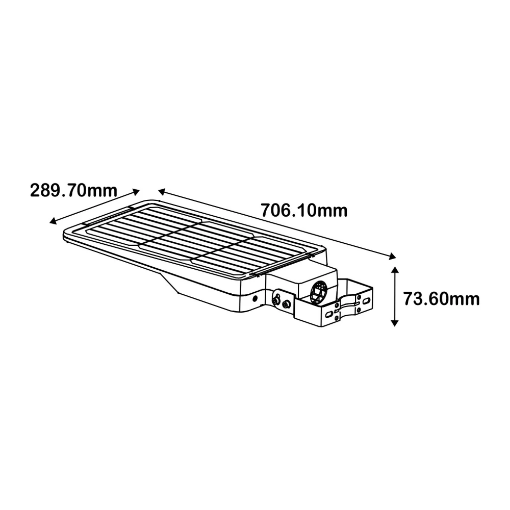 ΗΛΙΑΚΟ ΦΩΤΙΣΤΙΚΟ ΟΔΙΚΟΥ ΔΙΚΤΥΟΥ LED SMD ACA ORVAN40CCT ΜΑΥΡΟ 40W 3000K/4000K/6500K 6000LM 3CCT PIR IP65 - ACA