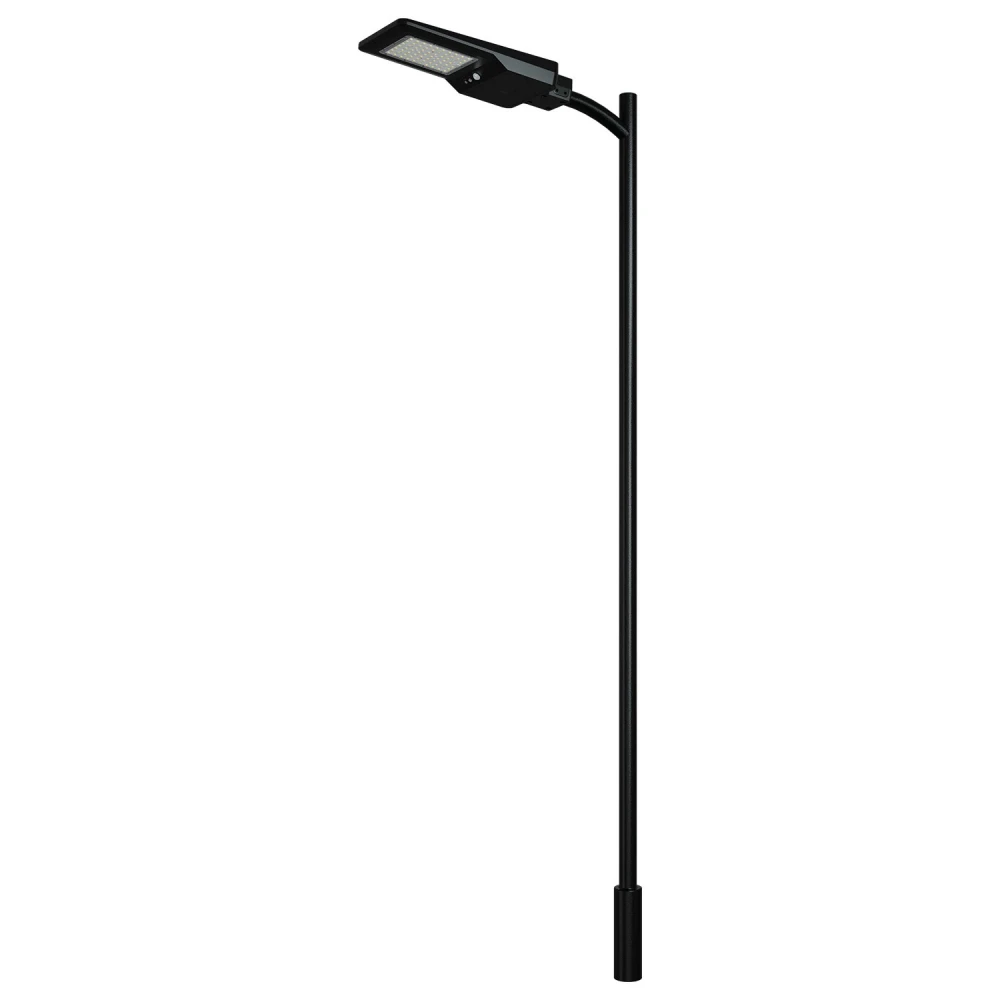 ΗΛΙΑΚΟ ΦΩΤΙΣΤΙΚΟ ΟΔΙΚΟΥ ΔΙΚΤΥΟΥ LED SMD ACA ORVAN40CCT ΜΑΥΡΟ 40W 3000K/4000K/6500K 6000LM 3CCT PIR IP65 - ACA