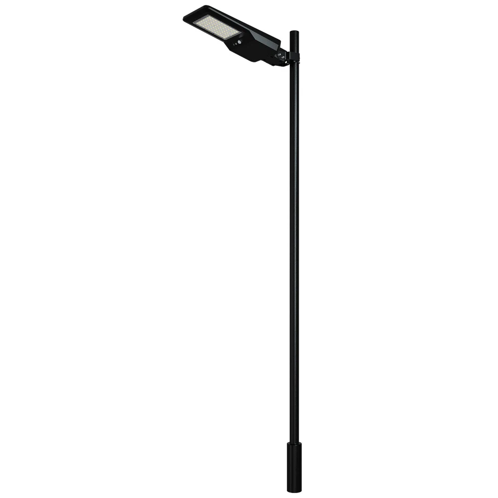 ΗΛΙΑΚΟ ΦΩΤΙΣΤΙΚΟ ΟΔΙΚΟΥ ΔΙΚΤΥΟΥ LED SMD ACA ORVAN40CCT ΜΑΥΡΟ 40W 3000K/4000K/6500K 6000LM 3CCT PIR IP65 - ACA