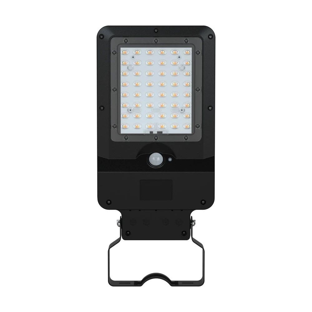 ΗΛΙΑΚΟ ΦΩΤΙΣΤΙΚΟ ΟΔΙΚΟΥ ΔΙΚΤΥΟΥ LED SMD ACA ORVEL12CCT ΜΑΥΡΟ 12W 3000K/4000K/6500K 1900LM 3CCT PIR IP65 ACA