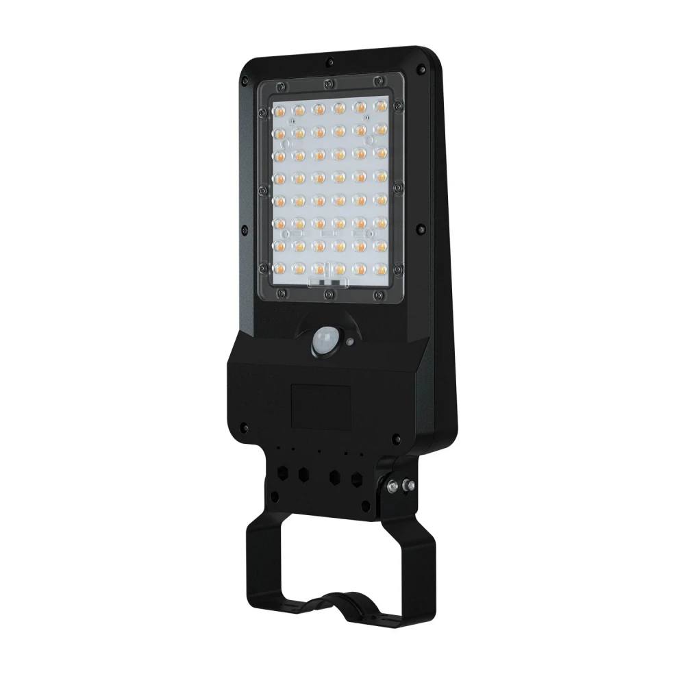 ΗΛΙΑΚΟ ΦΩΤΙΣΤΙΚΟ ΟΔΙΚΟΥ ΔΙΚΤΥΟΥ LED SMD ACA ORVEL12CCT ΜΑΥΡΟ 12W 3000K/4000K/6500K 1900LM 3CCT PIR IP65 ACA