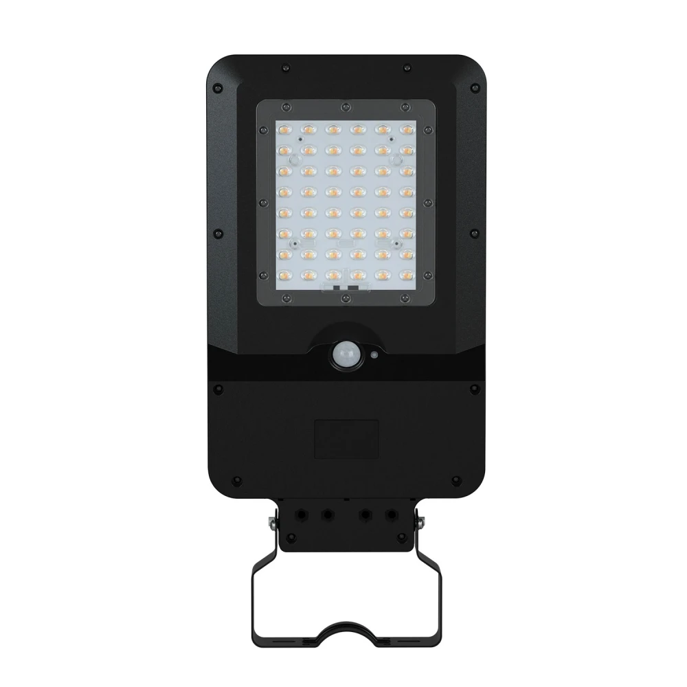 ΗΛΙΑΚΟ ΦΩΤΙΣΤΙΚΟ ΟΔΙΚΟΥ ΔΙΚΤΥΟΥ LED SMD ACA ORVEL12CCT ΜΑΥΡΟ 12W 3000K/4000K/6500K 1900LM 3CCT PIR IP65