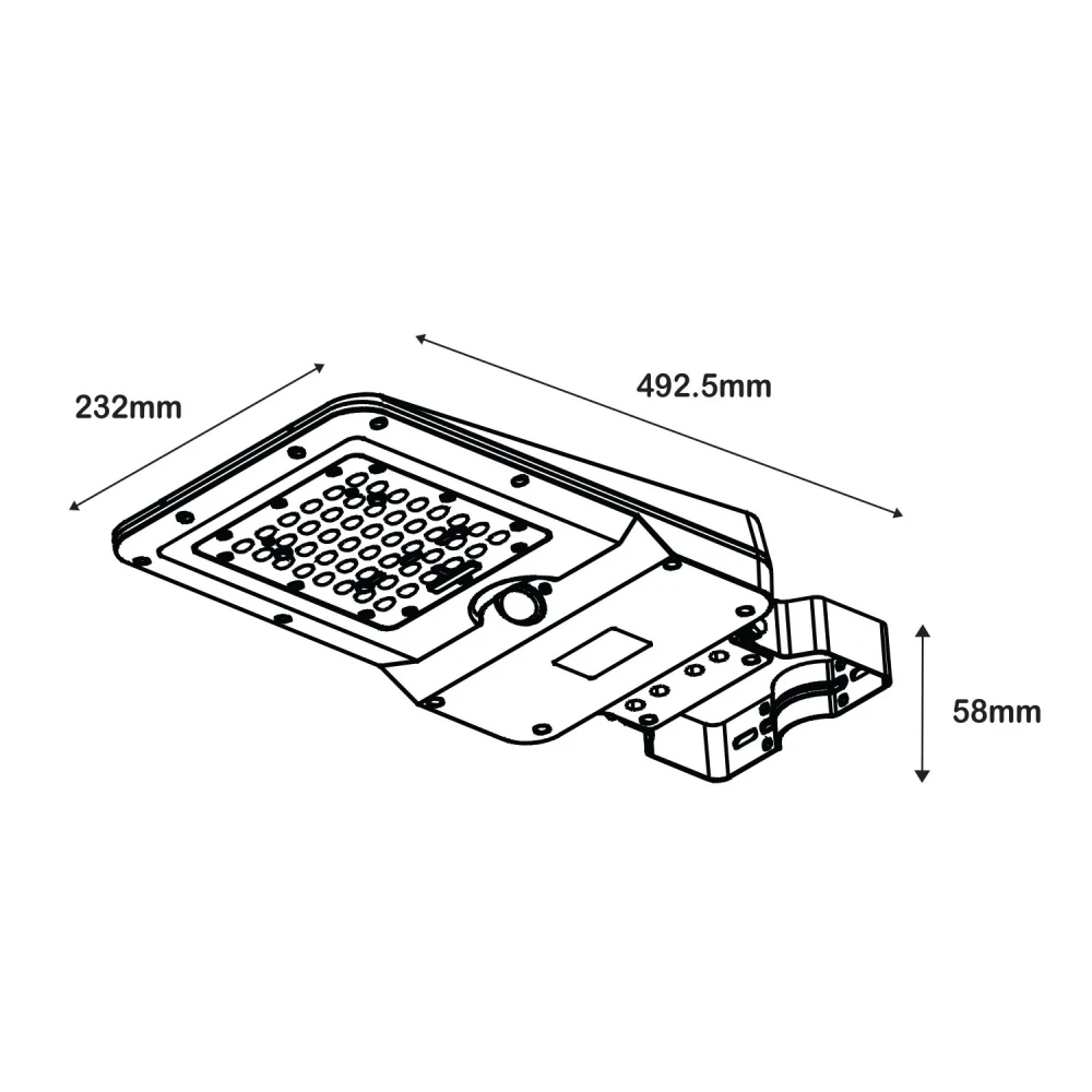 ΗΛΙΑΚΟ ΦΩΤΙΣΤΙΚΟ ΟΔΙΚΟΥ ΔΙΚΤΥΟΥ LED SMD ACA ORVEL12CCT ΜΑΥΡΟ 12W 3000K/4000K/6500K 1900LM 3CCT PIR IP65