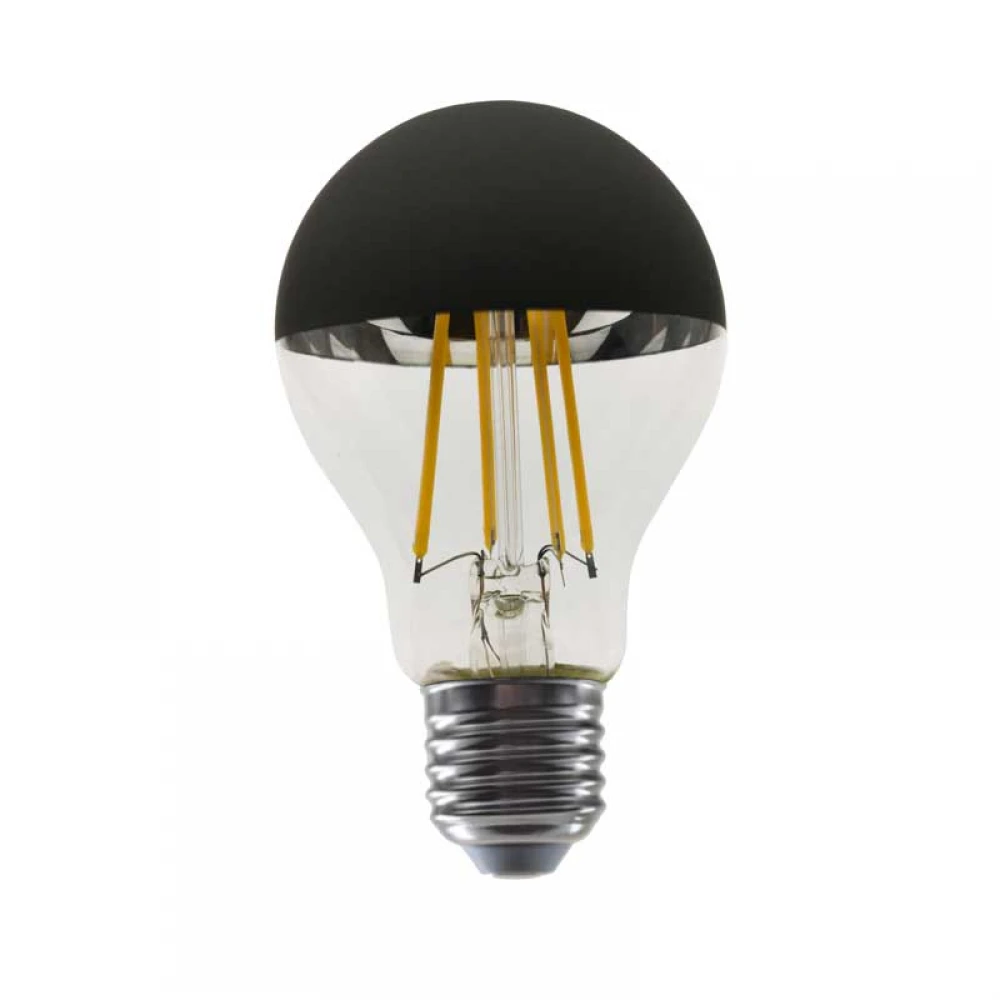 Λαμπτήρας Led Filament E27 DIM A60 BLACK 8W 2700K - Diolamp