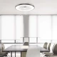 ΑΝΕΜΙΣΤΗΡΑΣ ΟΡΟΦΗΣ ΠΛΑΦΟΝΙΕΡΑ ΜΑΥΡΗ DIMMABLE DC22W Φ50 7 ΔΙΑΦΑΝH ABS ΠΤΕΡΥΓΙΑ ΤΗΛΕΧΕΙΡΙΣΤΗΡΙΟ ACA
