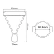 LED URBAN LUMINAIRE POWER ADJUSTABLE CCT 230V IK08 IP66 5YRS GUARANTEE INGE - ACA