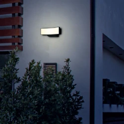 OSRAM LED Απλίκα Εξωτερικού Χώρου Σε Σκούρο Γκρι 13W IP65 ARAS - ACA