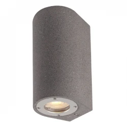 Απλίκα Σποτ Εξωτερικού Χώρου Από Τσιμέντο Σε Μαύρο Χρώμα Up-Down 2x GU10 IP65 ARETE - ACA