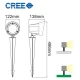CREE LED Φωτιστικό Κήπου Καρφωτό Σκούρο Γκρι 19W IP65 AVY - ACA
