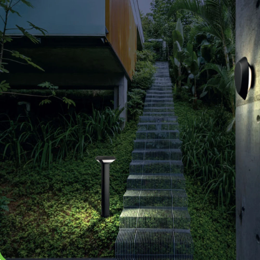 OSRAM LED Κολωνάκι Εξωτερικού Χώρου Σκούρο Γκρι 50cm 7W IP54 BERKA- ACA