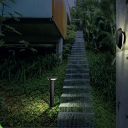 OSRAM LED Κολωνάκι Εξωτερικού Χώρου Σκούρο Γκρι 80cm 7W IP54 BERKA- ACA