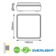 LED Everlight Απλίκα Εξωτερικού Χώρου Τετράγωνη Περιστρεφόμενη Σε Σκούρο Γκρι 12W IP54 CORI - ACA