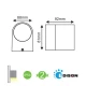 EDISON High Power LED Απλίκα Εξωτερικού Χώρου Σε Δύο Χρώματα 4W IP54 DASA-S ACA