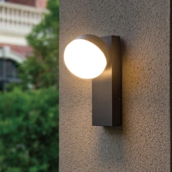 LED Everlight Απλίκα Εξωτερικού Χώρου Περιστρεφόμενη Σε Σκούρο Γκρι 10W IP54 DEGO - ACA